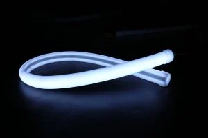 نصف دائرة 25 مم سيليكون منظر طبيعي فليكس قطاع RGB أنابيب LED أضواء النيون